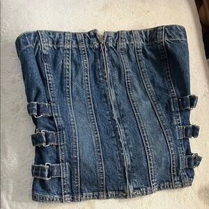 jean tube top